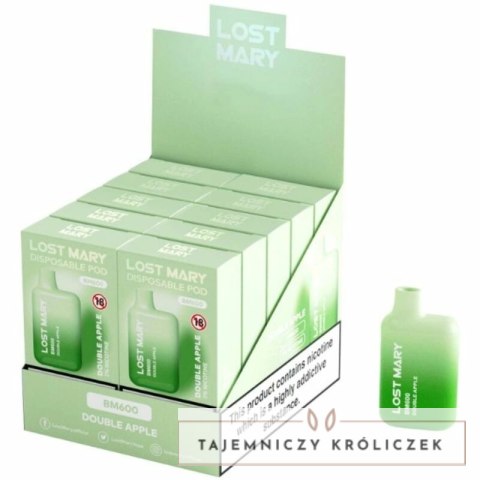 Lost Mary BM600 Podwojny Jabłko 2% Jednorazowy Vape 600 zaciągnięć LOST MARY
