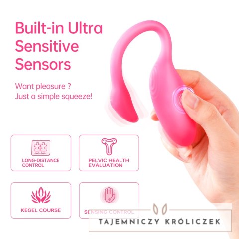 Magic Motion Flamingo Max Pink - System Wibracyjny i Trener Kegla Bluetooth Magic Motion