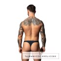 Male Power Bong Thong L/XL czerwono-czarny mikro siateczka Male Power