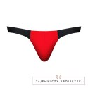 Male Power Bong Thong L/XL czerwono-czarny mikro siateczka Male Power