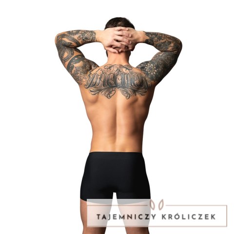 Male Power Hot Mesh Pouch Short M czarno-czerwone szorty siateczkowe Male Power