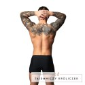 Male Power Hot Mesh Short L czarno-czerwone, przewiewna mikrosiatka Male Power