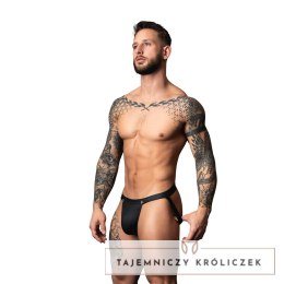 Male Power Oh Snap! Snap Off Jock L/XL czarny matowy spandex Male Power