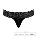 Male Power Scandal-Lace Micro Stringi męskie z siateczką i koronką L/XL Male Power