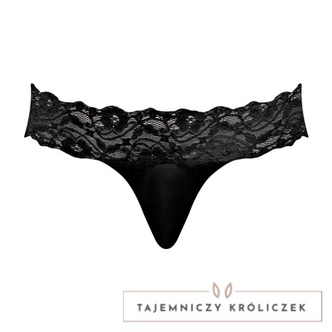 Male Power Scandal-Lace Micro Stringi męskie z siateczką i koronką L/XL Male Power