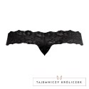 Male Power Scandal-Lace Stringi męskie z koronką L/XL czarne Male Power