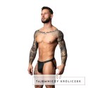 Male Power Snap Off Jock S/M czarny - elastyczny system zatrzaskowy Male Power