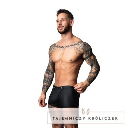 Male Power Snap Off Short XL Trunk - czarny, matowy, spandex Male Power