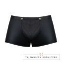 Male Power Snap Off Short XL Trunk - czarny, matowy, spandex Male Power