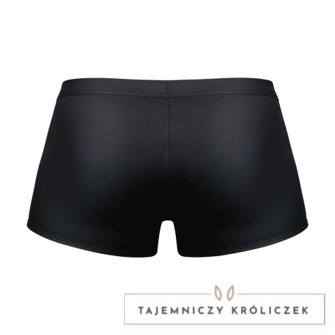 Male Power Snap Off Short S Czarne - Szorty męskie z odpinanym panelem Male Power