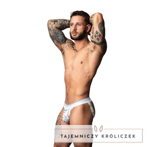 Male Power Soo Cumfy Jock L/XL biały marmurkowy, ultra-miękki modal Male Power