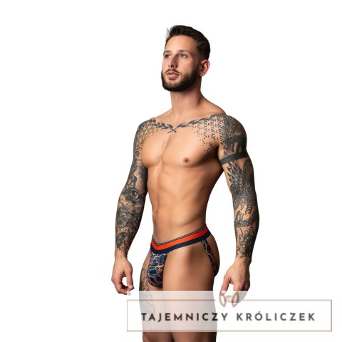 Male Power Soo Cumfy Jock L/XL marmurkowy granatowy, modal Male Power