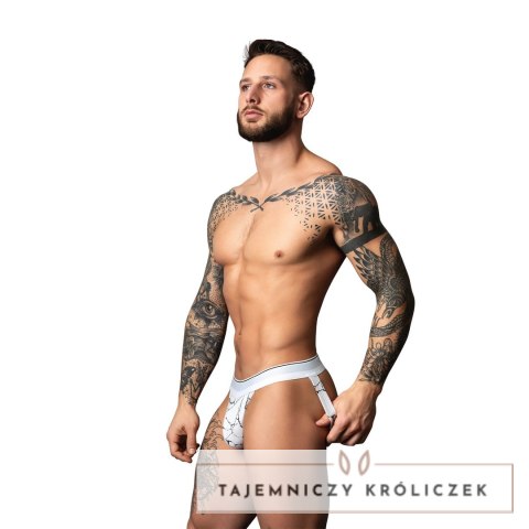 Male Power Soo Cumfy Jock S/M biały marmur - oddychająca bielizna męska Male Power