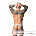 Male Power Soo Cumfy Jock S/M biały marmur - oddychająca bielizna męska Male Power