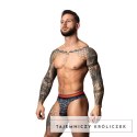 Male Power Soo Cumfy Thong S/M - marmurkowy niebieski, modal premium Male Power