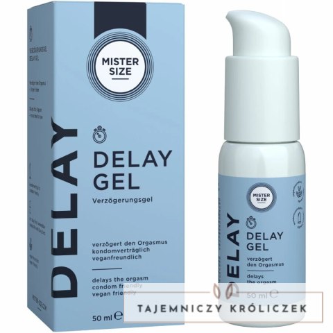 Mister Size Delay Gel 50ml - żel z efektem chłodzącym, precyzyjny dozownik MISTER SIZE