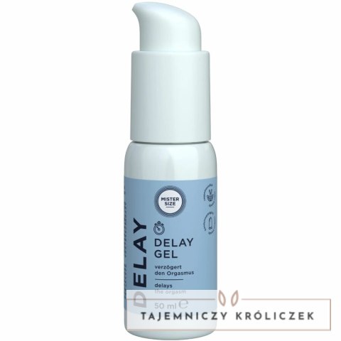 Mister Size Delay Gel 50ml - żel z efektem chłodzącym, precyzyjny dozownik MISTER SIZE