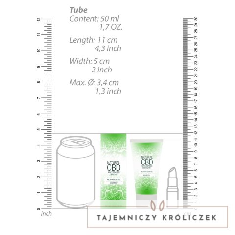 Pharmquests Shots Naturalny lubrykant wodny CBD 50ml, hipoalergiczny Pharmquests by Shots
