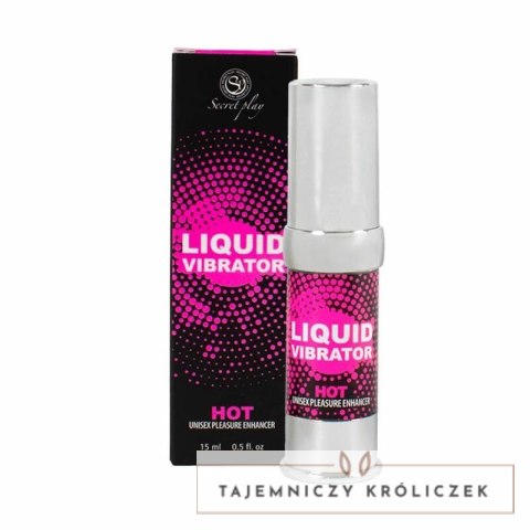 Secret Play żel intymny w płynie 15ml - system wibracyjny, truskawka z kremem SECRETPLAY
