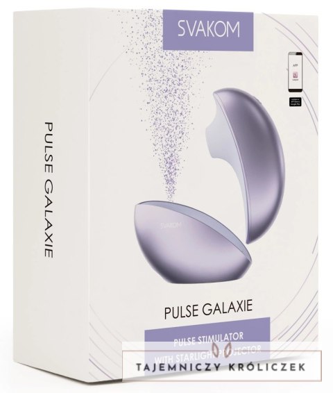 Svakom Pulse Galaxy Lilac - stymulator powietrzny z projektorem LED SVAKOM