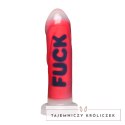 Blush Novelties Dildo Silikonowy Red 18,5 cm z Przyssawką i Napisem XR Brands