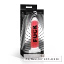 Blush Novelties Dildo Silikonowy Red 18,5 cm z Przyssawką i Napisem XR Brands