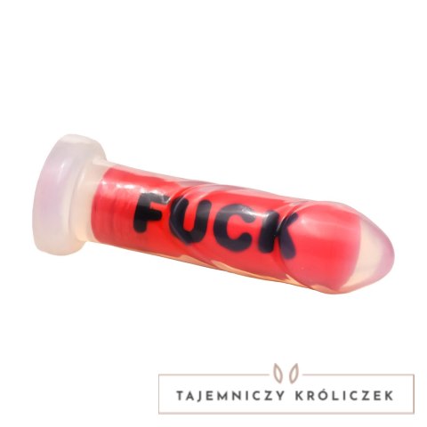 Blush Novelties Dildo Silikonowy Red 18,5 cm z Przyssawką i Napisem XR Brands