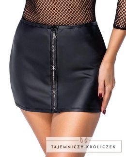Cottelli PARTY Spodniczka Mini Czarna Zip z Dżetami, Rozmiar L Cottelli