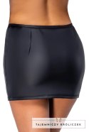 Cottelli PARTY Spodniczka Mini Czarna Zip z Dżetami, Rozmiar L Cottelli