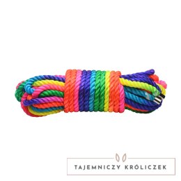 Master Series Cuerda Arcoiris lina nylonowa 32ft neonowa tęczowa XR Brands