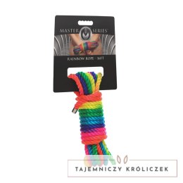 Master Series Cuerda Arcoiris lina nylonowa 4,8m wielokolorowa XR Brands
