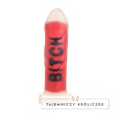 XR Brands BITCH model silikonowy czerwony 18,5 cm z przyssawką XR Brands