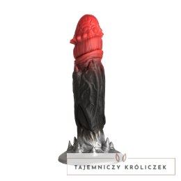 XR Brands Count Cockula silikonowy model intymny czerwono-czarny 23 cm XR Brands
