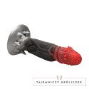 XR Brands Count Cockula silikonowy model intymny czerwono-czarny 23 cm XR Brands