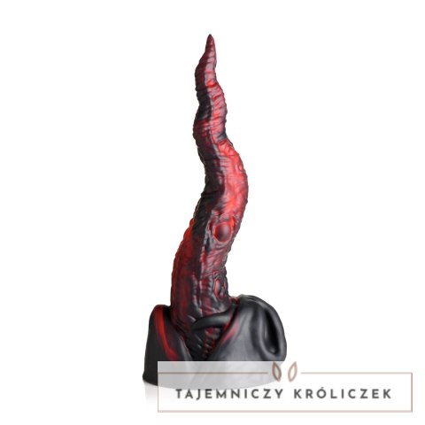 XR Brands Dragon Tongue Model Silikonowy Czerwono-Czarny 24 cm XR Brands