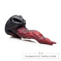XR Brands Dragon Tongue Model Silikonowy Czerwono-Czarny 24 cm XR Brands