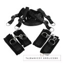 XR Brands Frisky Bedroom Restraint Kit - Uniwersalny zestaw mocujący czarny XR Brands