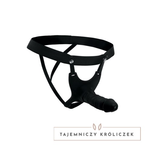 XR Brands Hollow Strap-On Silikonowy System z Paskiem, Jasny, 25 cm XR Brands