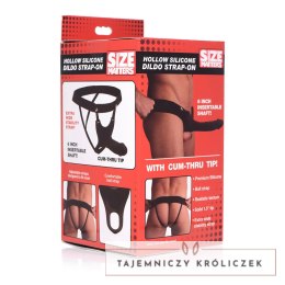 XR Brands Hollow Strap-On Silikonowy System z Paskiem, Jasny, 25 cm XR Brands