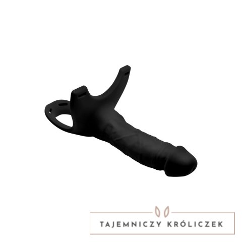 XR Brands Hollow Strap-On Silikonowy System z Paskiem, Jasny, 25 cm XR Brands