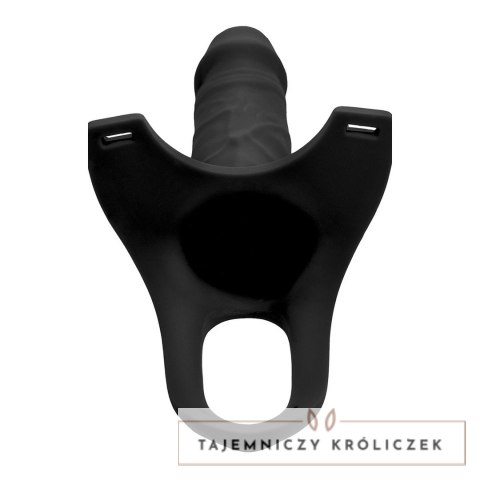 XR Brands Hollow Strap-On Silikonowy System z Paskiem, Jasny, 25 cm XR Brands