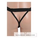 XR Brands Hollow Strap-On Silikonowy System z Paskiem, Jasny, 25 cm XR Brands