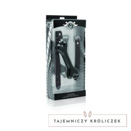 XR Brands Hound regulowany knebel-kość silikonowa, czarno-czerwony XR Brands