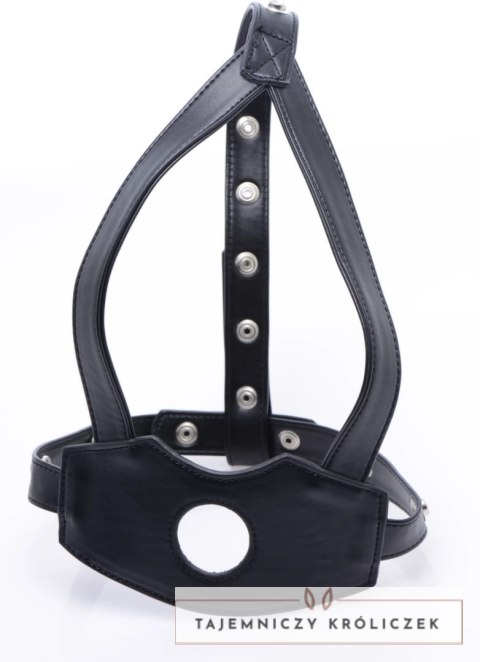 XR Brands Master Series uprząż twarzowa z elementem anatomicznym czarna XR Brands