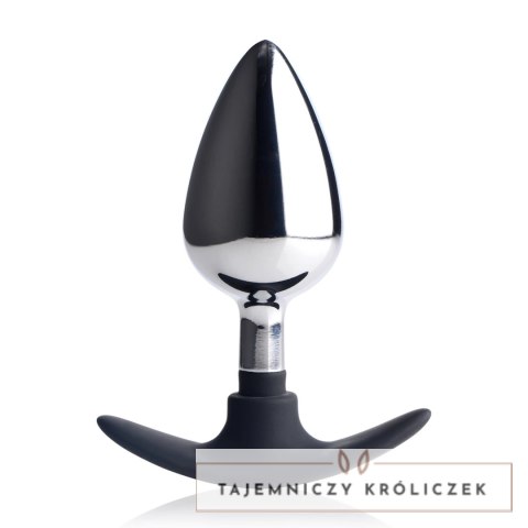 XR Brands Metalowy korek z silikonową bazą duży, hipoalergiczny XR Brands