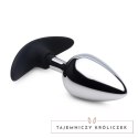 XR Brands Metalowy korek z silikonową bazą duży, hipoalergiczny XR Brands