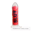 XR Brands SLUT Model Silikonowy czerwony 18,5 cm - Przyssawka i paski XR Brands
