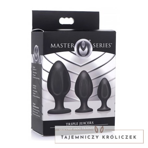 XR Brands Triple Juicers silikonowy zestaw 3 wtyczek anatomicznych XR Brands