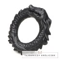 XR Brands silikonowy pierścień prążkowany elastyczny anatomiczny XR Brands