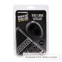 Rock Solid The Code pierścień silikonowy z bandaną czarny zestaw Doc Johnson